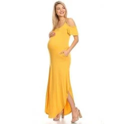 Maternity White Mark Cold-Shoulder Maxi Dress Navy 27 Maternity White Mark Cold-Shoulder Maxi Dress Navy -White Mark Sales unnamed file 2060