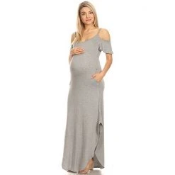 Maternity White Mark Cold-Shoulder Maxi Dress Navy 30 Maternity White Mark Cold-Shoulder Maxi Dress Navy -White Mark Sales unnamed file 2063