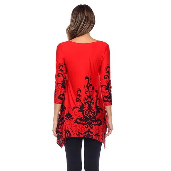 Maternity White Mark Paisley Print Tunic Top Pink 4 Maternity White Mark Paisley Print Tunic Top Pink - Image 2