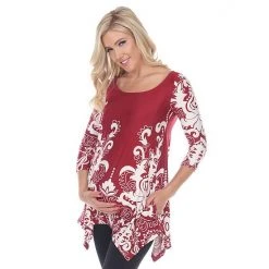 Maternity White Mark Paisley Print Tunic Top Pink 19 Maternity White Mark Paisley Print Tunic Top Pink -White Mark Sales unnamed file 2071