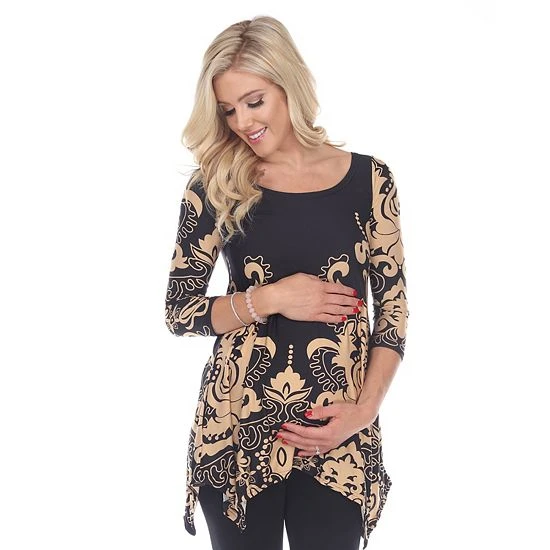 Maternity White Mark Paisley Print Tunic Top Pink 11 Maternity White Mark Paisley Print Tunic Top Pink - Image 9