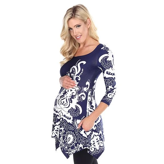 Maternity White Mark Paisley Print Tunic Top Pink 13 Maternity White Mark Paisley Print Tunic Top Pink - Image 11