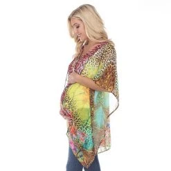 Maternity White Mark Tie-Up Neckline Caftan Pink Leopard 15 Maternity White Mark Tie-Up Neckline Caftan Pink Leopard -White Mark Sales unnamed file 2111