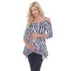 Maternity White Mark Cold-Shoulder Tunic Top Black White 2 Maternity White Mark Cold-Shoulder Tunic Top Black White -White Mark Sales unnamed file 2131