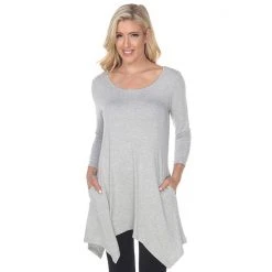 Women's White Mark Makayla Pocket Tunic Top -White Mark Sales unnamed file 214