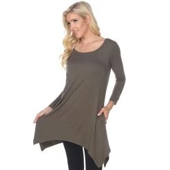 Women's White Mark Makayla Pocket Tunic Top -White Mark Sales unnamed file 217