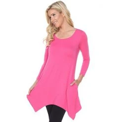 Women's White Mark Makayla Pocket Tunic Top -White Mark Sales unnamed file 218