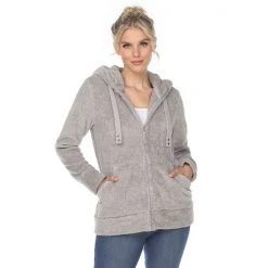 Women's White Mark Sherpa Hoodie Olive -White Mark Sales unnamed file 339