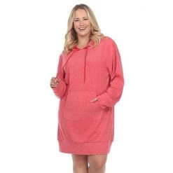 Plus Size White Mark Hooded Sweatshirt Dress Creamsicle 22 Plus Size White Mark Hooded Sweatshirt Dress Creamsicle -White Mark Sales unnamed file 410
