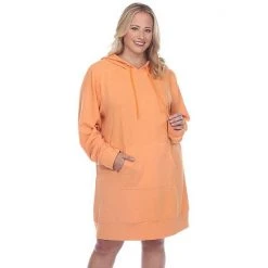 Plus Size White Mark Hooded Sweatshirt Dress Creamsicle 23 Plus Size White Mark Hooded Sweatshirt Dress Creamsicle -White Mark Sales unnamed file 411