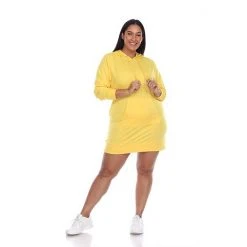 Plus Size White Mark Hooded Sweatshirt Dress Creamsicle 27 Plus Size White Mark Hooded Sweatshirt Dress Creamsicle -White Mark Sales unnamed file 415
