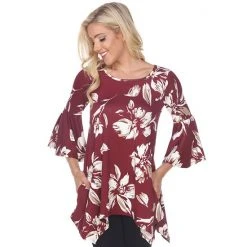 Women's White Mark Blanche Tunic Red -White Mark Sales unnamed file 424