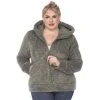 Plus Size White Mark Sherpa Hoodie Denim Blue -White Mark Sales unnamed file 427