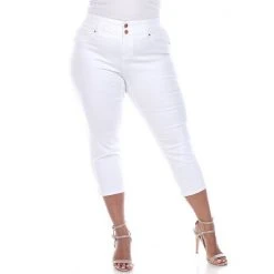 Plus Size White Mark Capri Jeans -White Mark Sales unnamed file 450