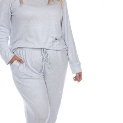 Plus Size White Mark 2-Piece Lounge Set Gray Tie Dye -White Mark Sales unnamed file 457