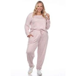 Plus Size White Mark 2-Piece Lounge Set Gray Tie Dye -White Mark Sales unnamed file 463