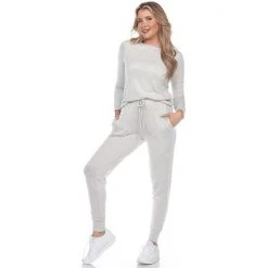 Women's White Mark 2-Piece Top & Bottoms Pajama Set Grey Tie Dye -White Mark Sales unnamed file 472