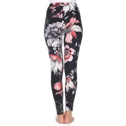 Women's White Mark Holiday Print Leggings White Coral Black -White Mark Sales unnamed file 490