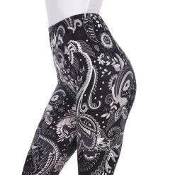 Women's White Mark Holiday Print Leggings White Coral Black -White Mark Sales unnamed file 497