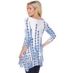 Women's White Mark Scroll Tunic Pink -White Mark Sales unnamed file 516