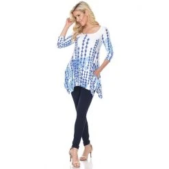 Women's White Mark Scroll Tunic Pink -White Mark Sales unnamed file 517