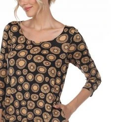 Women's White Mark Print Handkerchief Tunic Top Red -White Mark Sales unnamed file 543