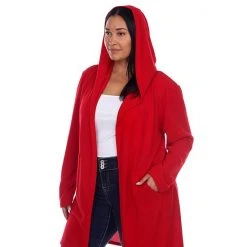 Plus Size White Mark Hooded Cardigan Heather Gray -White Mark Sales unnamed file 569