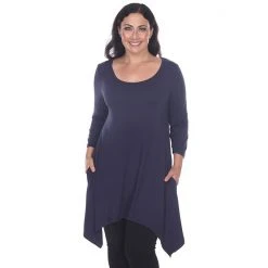 Plus Size White Mark Handkerchief Tunic Top -White Mark Sales unnamed file 67