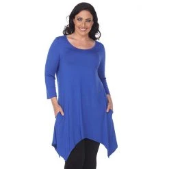 Plus Size White Mark Handkerchief Tunic Top -White Mark Sales unnamed file 68