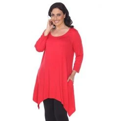 Plus Size White Mark Handkerchief Tunic Top -White Mark Sales unnamed file 69