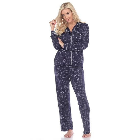 Women's White Mark 2-Piece Top & Bottoms Pajama Set Pink 10 Women's White Mark 2-Piece Top & Bottoms Pajama Set Pink - Image 8