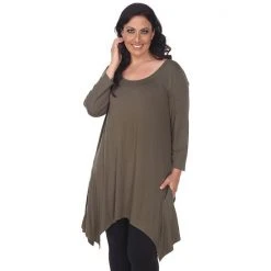 Plus Size White Mark Handkerchief Tunic Top -White Mark Sales unnamed file 71