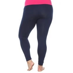 Plus Size White Mark Solid Leggings -White Mark Sales unnamed file 721