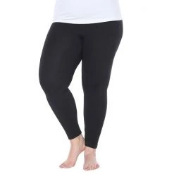 Plus Size White Mark Solid Leggings -White Mark Sales unnamed file 723
