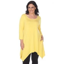 Plus Size White Mark Handkerchief Tunic Top -White Mark Sales unnamed file 75