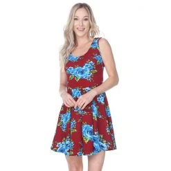 Women's White Mark Fit & Flare Mini Dress Black