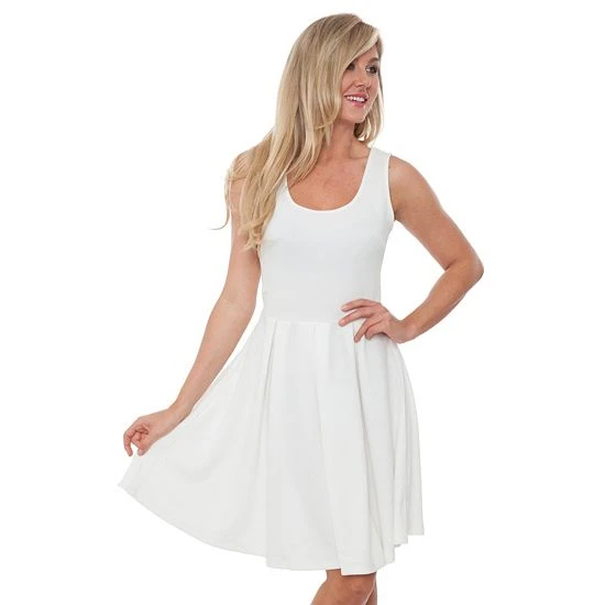 Women's White Mark Fit & Flare Mini Dress Black 15 Women's White Mark Fit & Flare Mini Dress Black - Image 13
