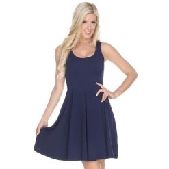 Women's White Mark Fit & Flare Mini Dress Black 30 Women's White Mark Fit & Flare Mini Dress Black -White Mark Sales unnamed file 777