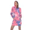 Women's White Mark Tie-Dye Hoodie Sweatshirt Dress Pink -White Mark Sales unnamed file 785