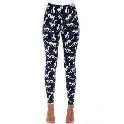 Women's White Mark Printed Leggings Black Brown Heart -White Mark Sales unnamed file 858