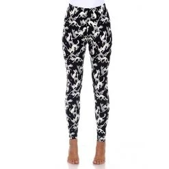 Women's White Mark Printed Leggings Black Brown Heart -White Mark Sales unnamed file 859