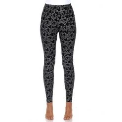 Women's White Mark Printed Leggings Black Brown Heart -White Mark Sales unnamed file 861
