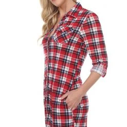 Women's White Mark Plaid Tunic Top White Black 31 Women's White Mark Plaid Tunic Top White Black -White Mark Sales unnamed file 87