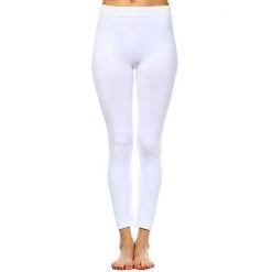 Women's White Mark Solid Leggings -White Mark Sales unnamed file 881