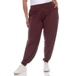 Plus Size White Mark Harem Pants Brown -White Mark Sales unnamed file 899