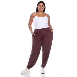 Plus Size White Mark Harem Pants Brown -White Mark Sales unnamed file 900