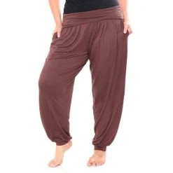 Plus Size White Mark Harem Pants Brown -White Mark Sales unnamed file 905