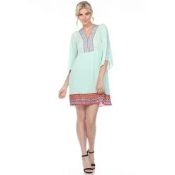 Women's White Mark Gabrielle Embroidered Dress Navy 27 Women's White Mark Gabrielle Embroidered Dress Navy -White Mark Sales unnamed file 997